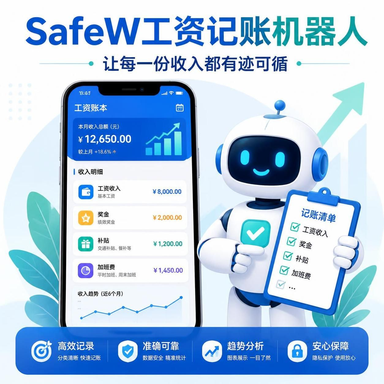 工资记账机器人